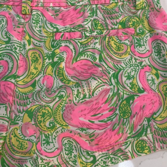 Lilly Pulitzer The Walsh Shorts Pink Flamingo - Picture 4 of 6